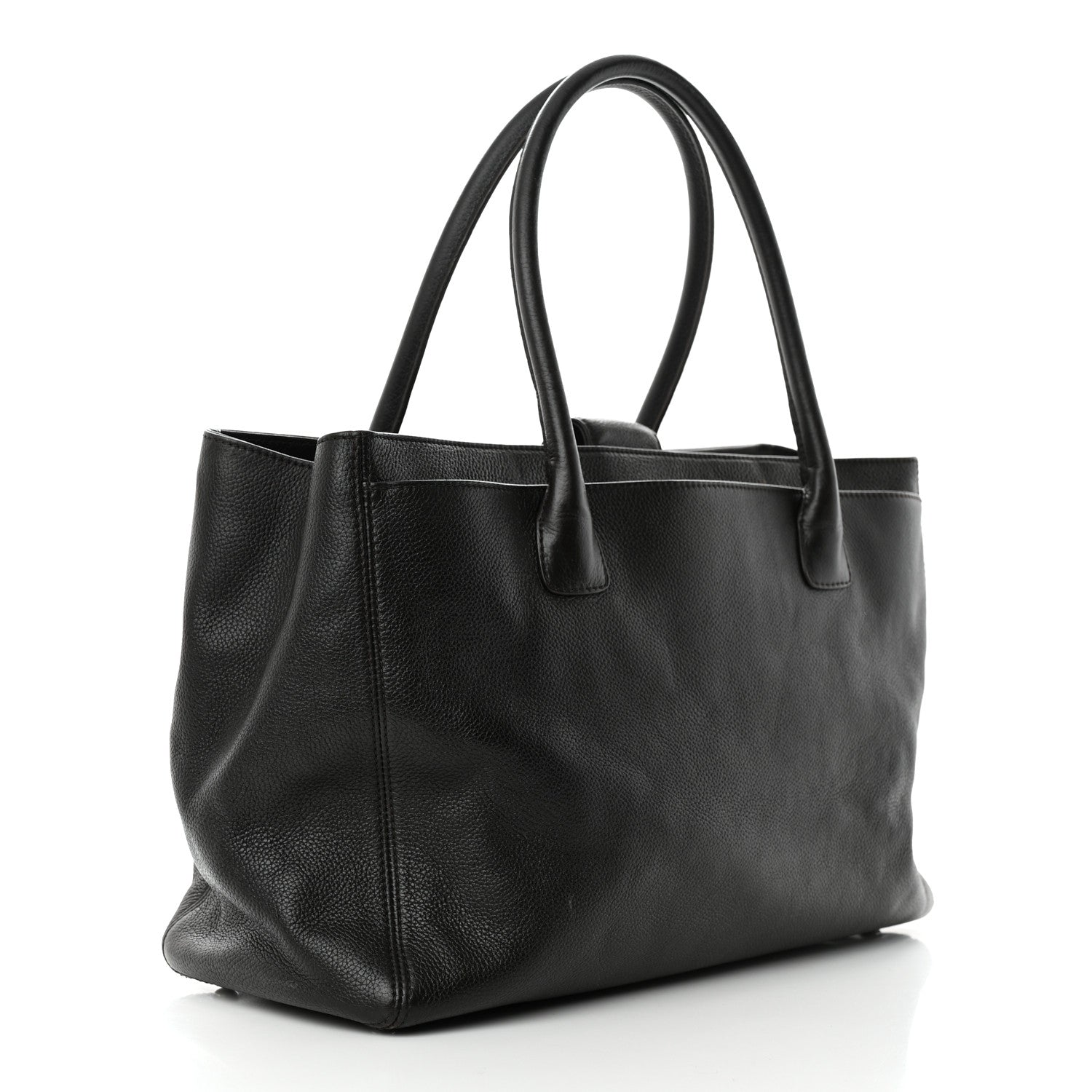 Chanel Calfskin Cerf Executive Shopper Tote Brown 3 of 13