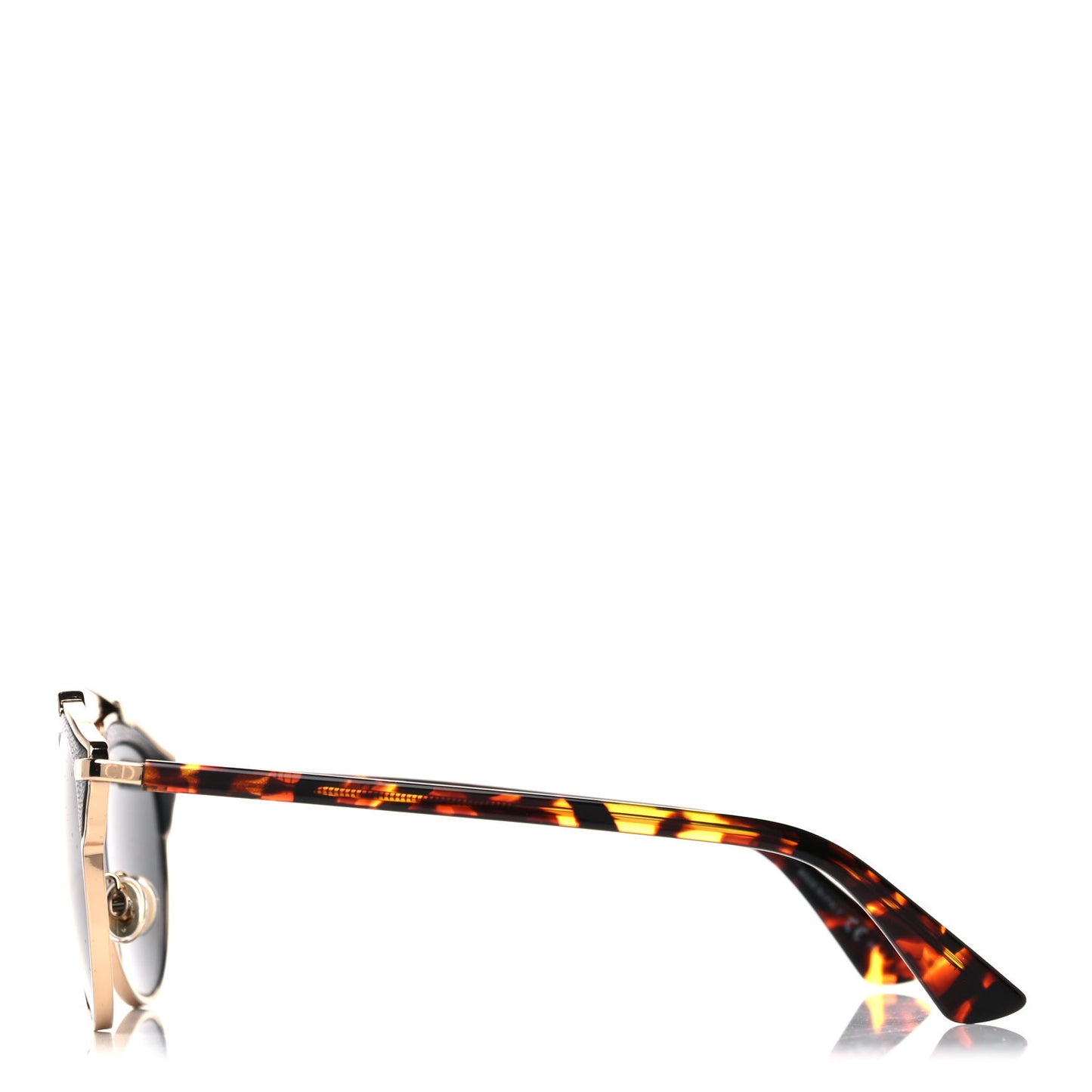 Metal Lambskin So Real Sunglasses Black