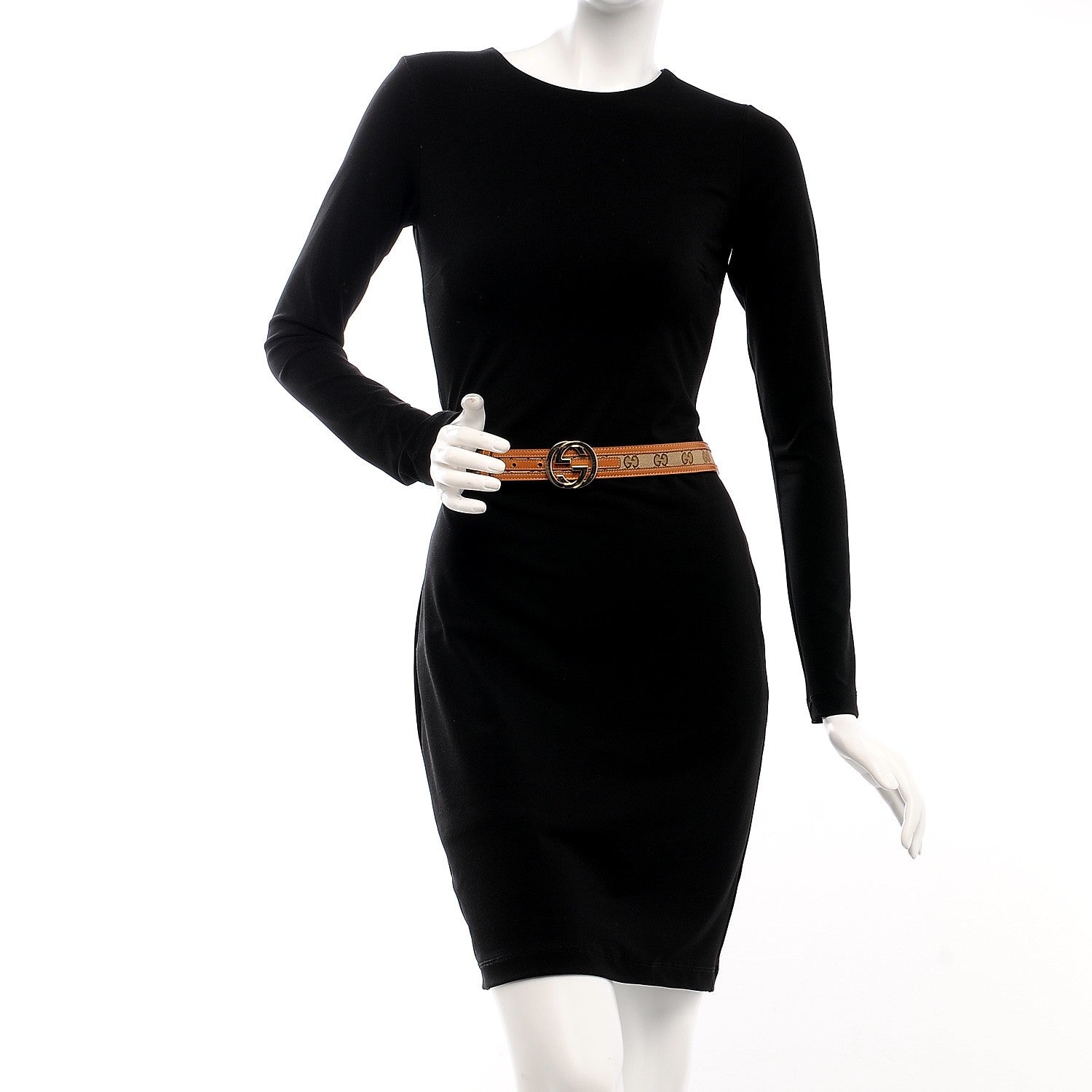 Gucci Monogram Interlocking G Belt 90 36 Tan 2 of 9
