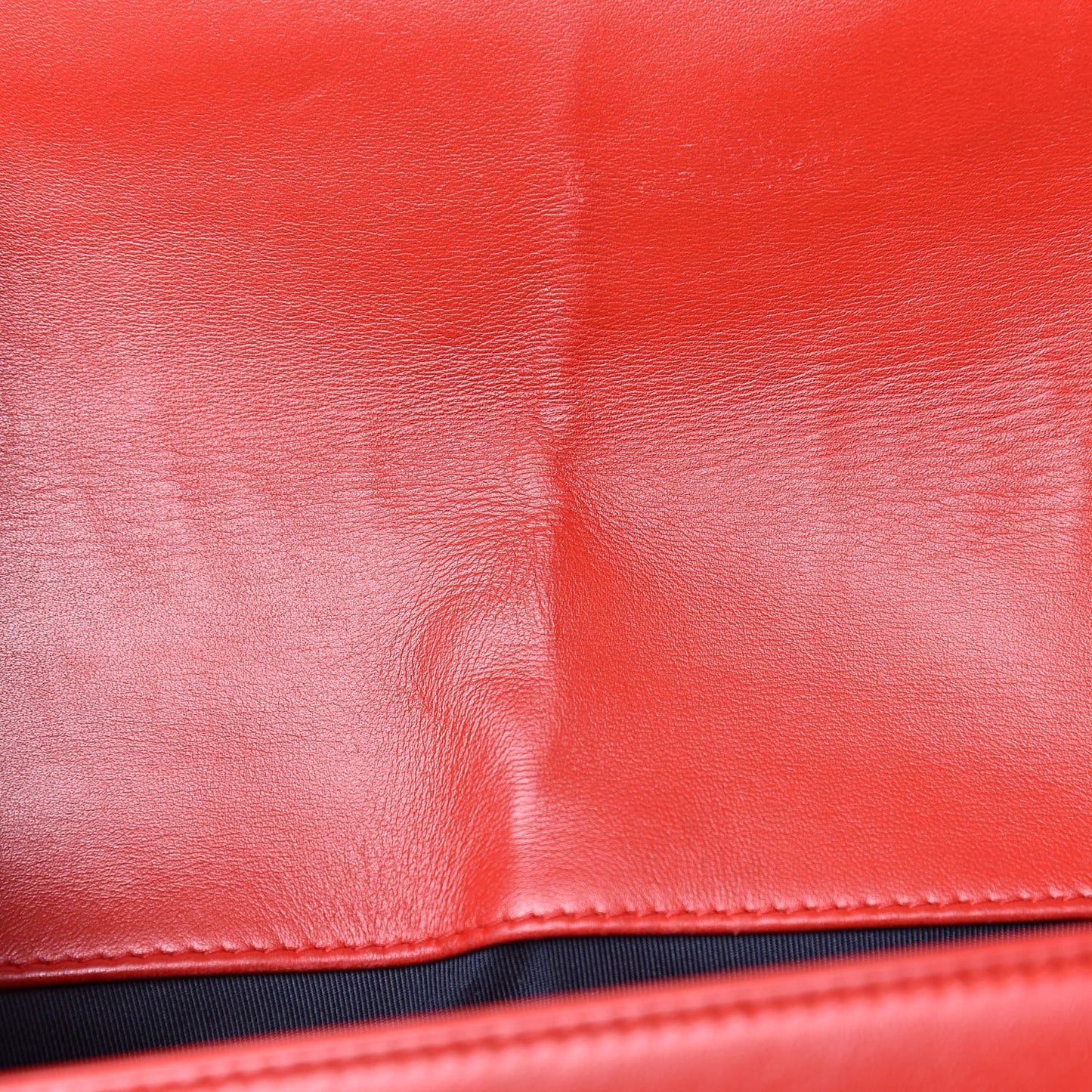 Lambskin Embossed Medium Boy Cube Flap Red