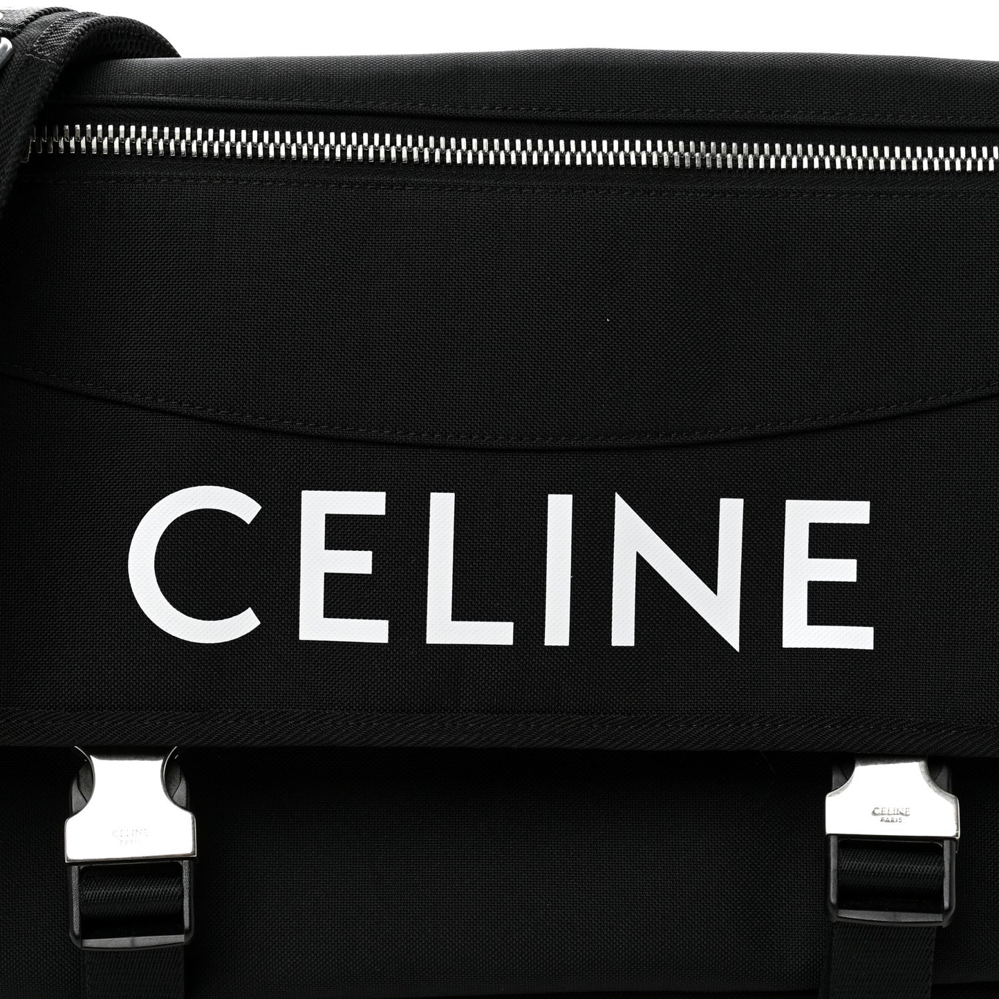 Canvas Trekking Large Messenger Bag Black
