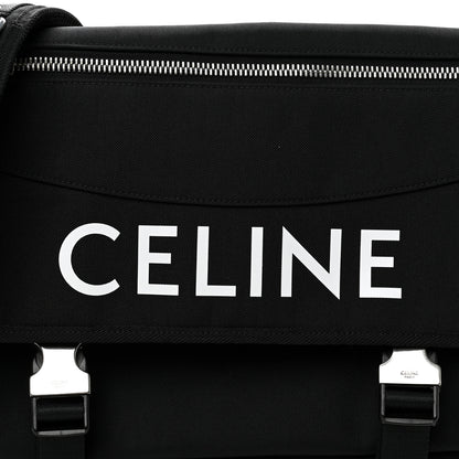 Celine Canvas Trekking Large Messenger Bag Black 7 of 10