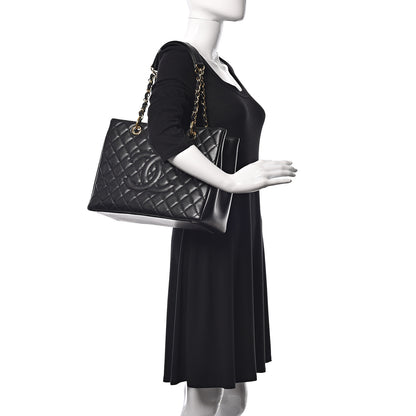 Chanel Caviar Quilted Grand Shopping Tote GST Black 2 of 9