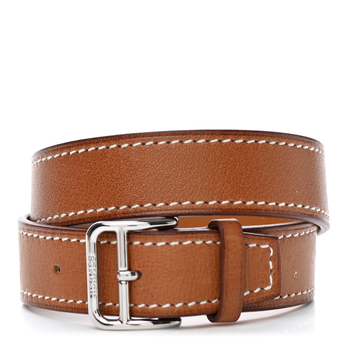 Barenia Double Tour Bracelet T3 Fauve