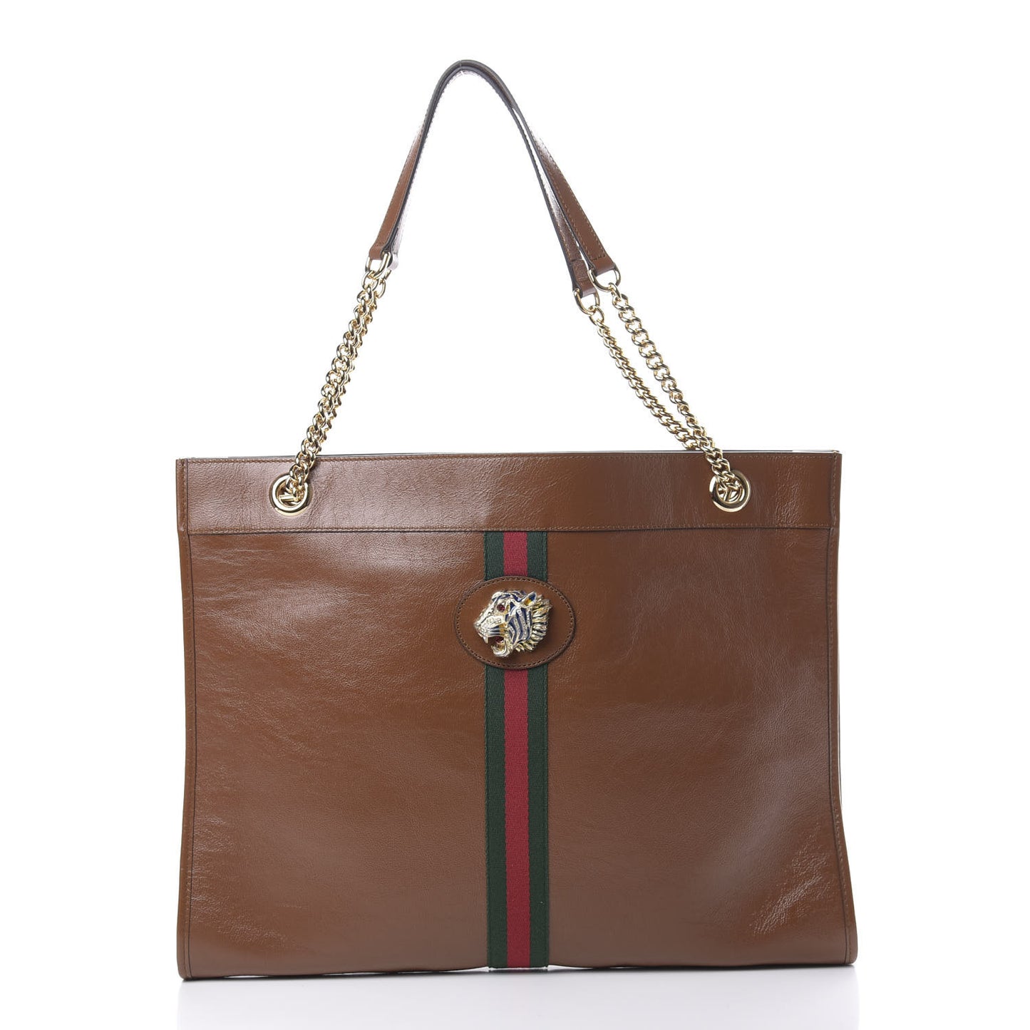Calfskin Large Rajah Chain Tote Cuir