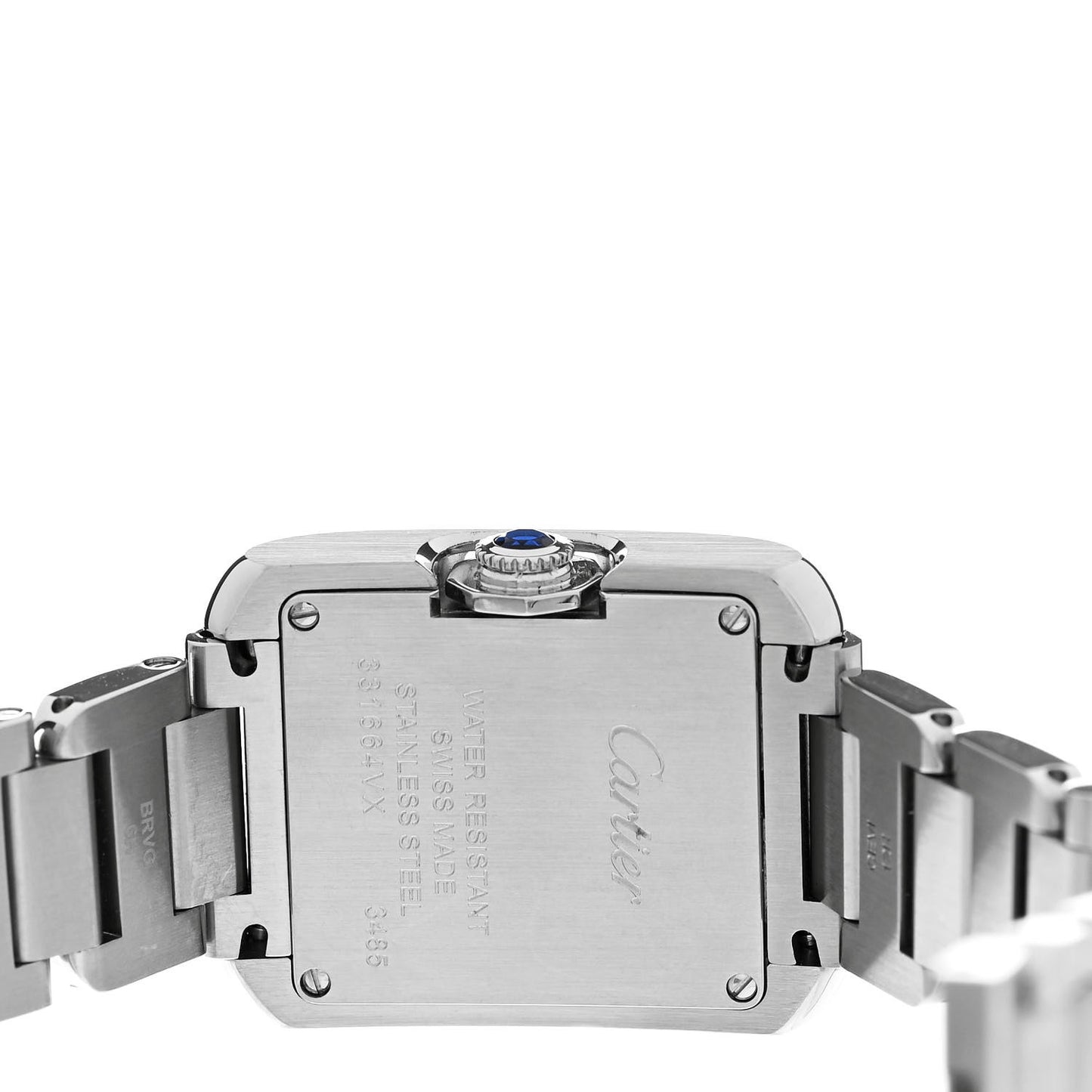 Stainless Steel 23mm Tank Anglaise Quartz Watch