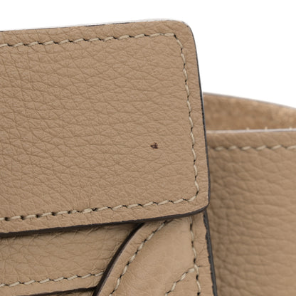 Celine Drummed Calfskin Nano Luggage Dune 13 of 15