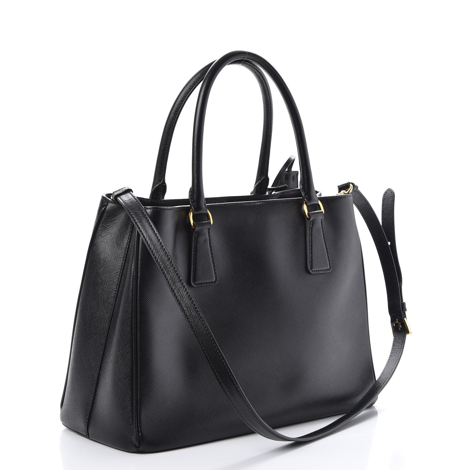 Prada Saffiano Lux Medium Tote Nero Black 3 of 10