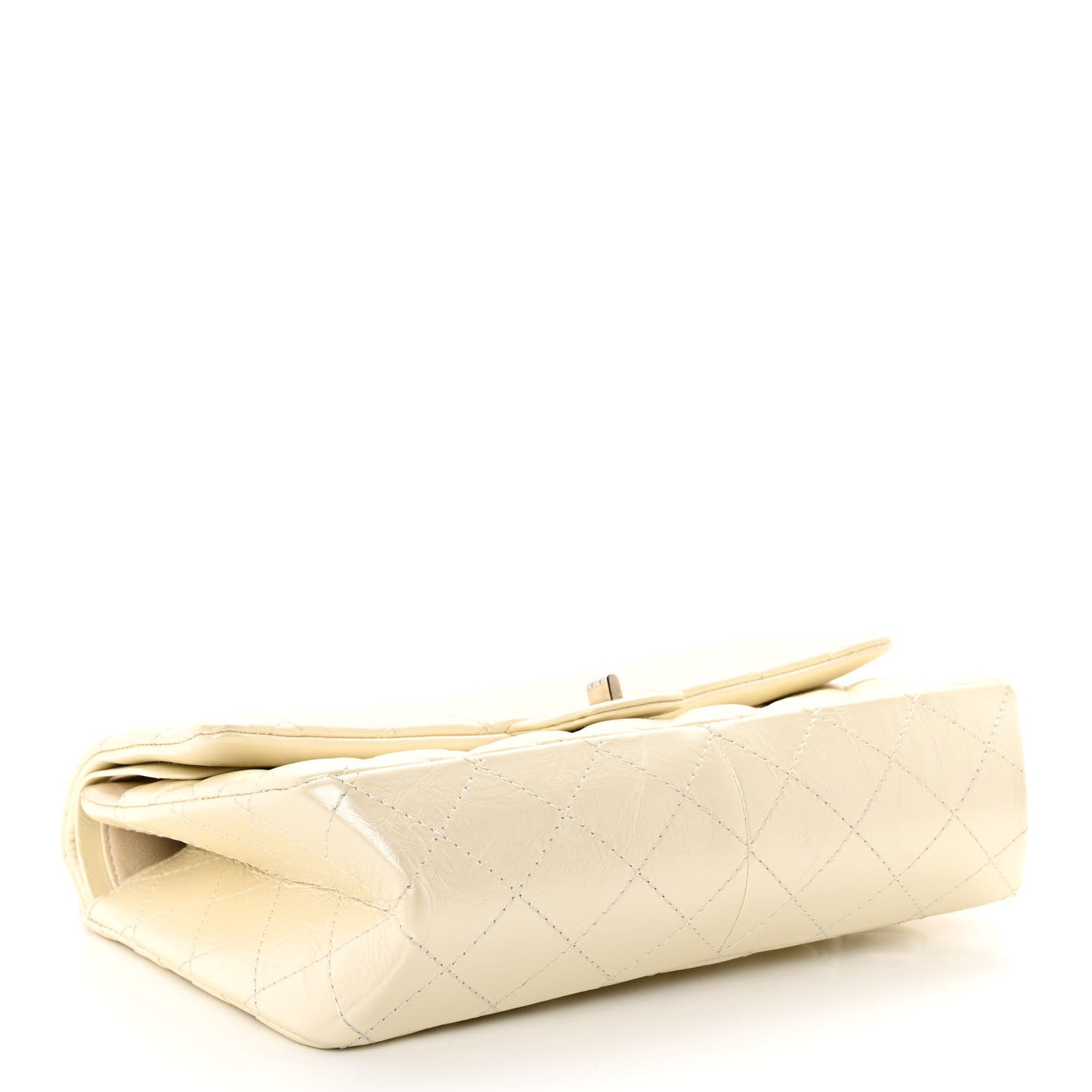 Chanel Metallic Aged Calfskin Quilted 2.55 Reissue 226 Flap White 4 of 10