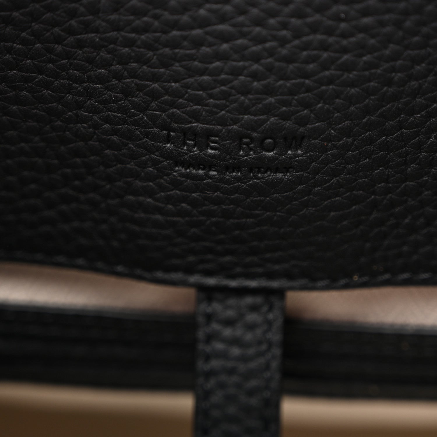 The Row Matte Grained Calfskin Soft Margaux 12 Black 6 of 9