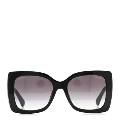 Chanel Square Polarized CC Sunglasses 5494-A Black 2 of 9