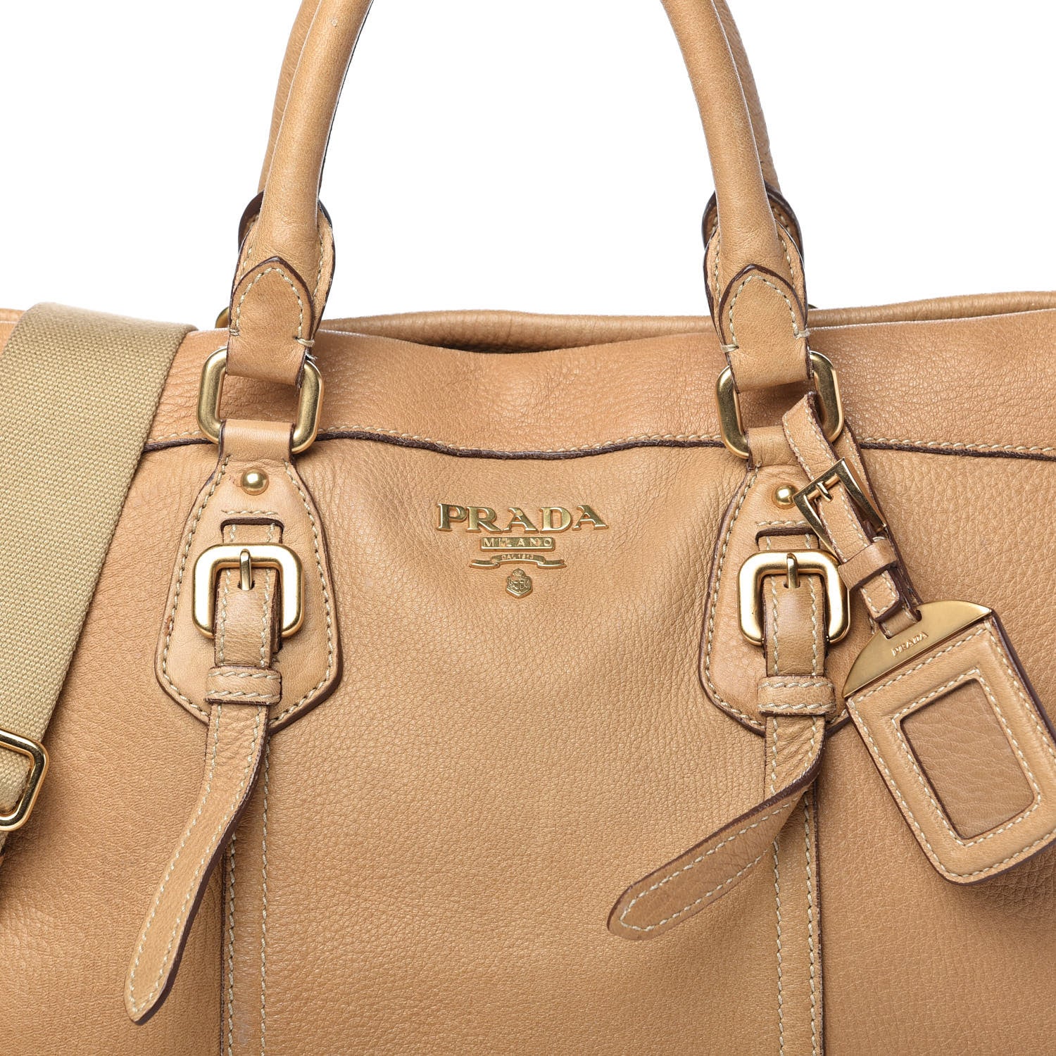 Prada Vitello Daino Tote Sughero 10 of 12