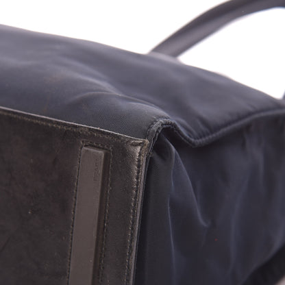Prada Tessuto Nylon Nappa Tote Blue 10 of 17