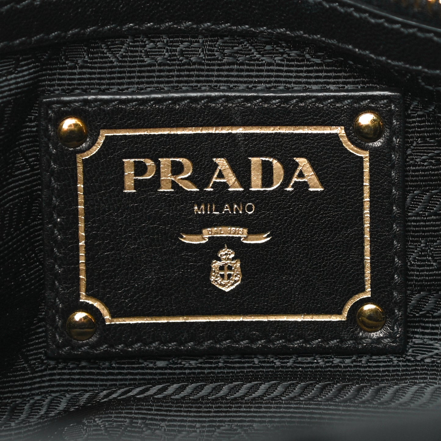 Tessuto Nylon Nappa Gaufre Shopping Satchel Black