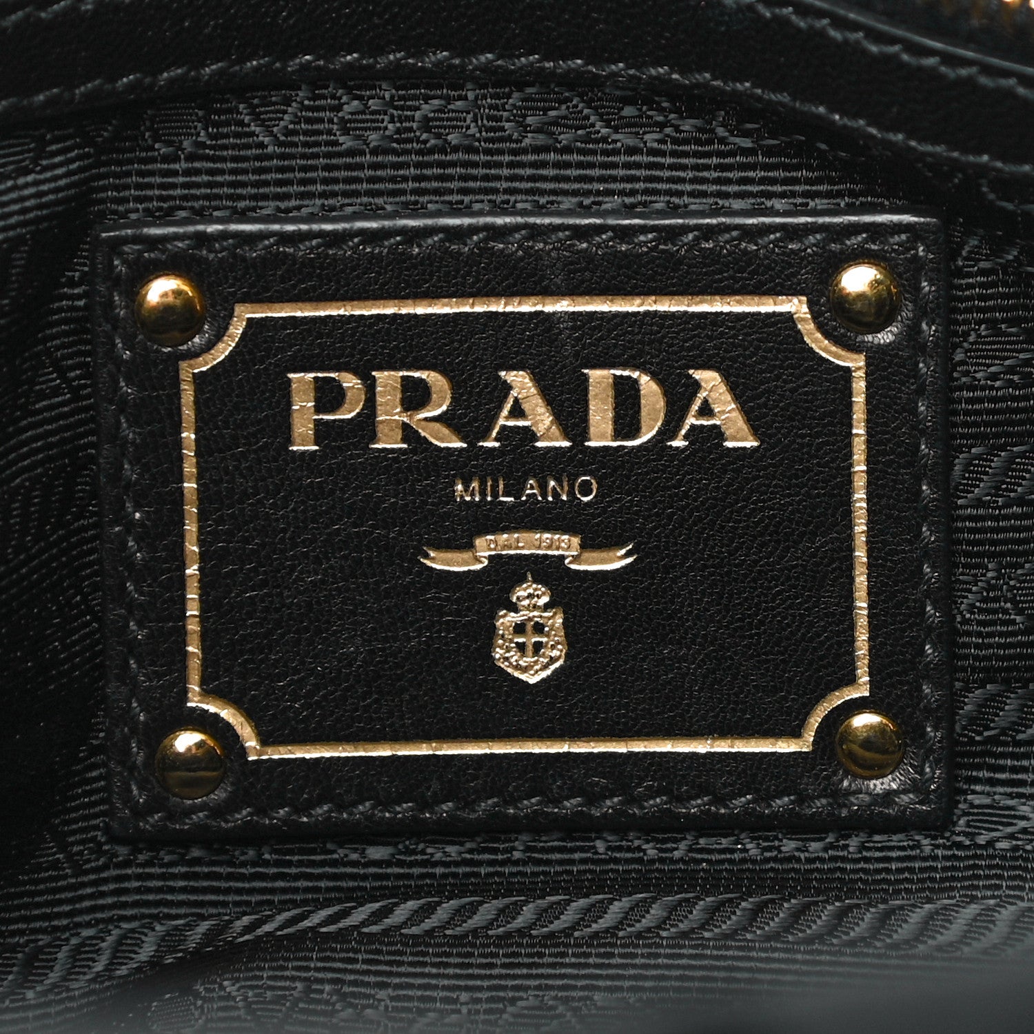 Prada Tessuto Nylon Nappa Gaufre Shopping Satchel Black 7 of 8