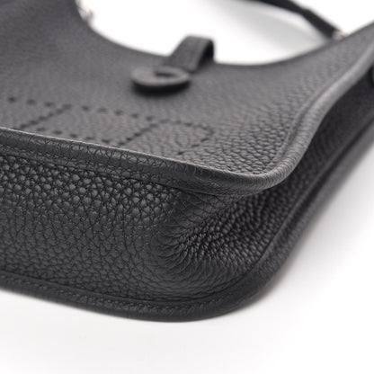 Hermes Taurillon Clemence Evelyne TPM Black 10 of 11