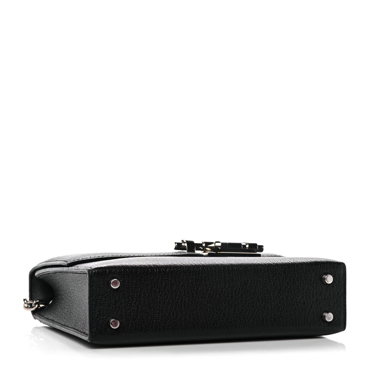 Hermes Chevre Mysore Mini Verrou Chaine Bag Black 12 of 20