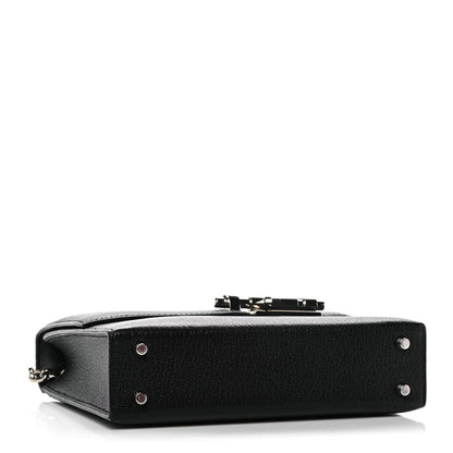 Hermes Chevre Mysore Mini Verrou Chaine Bag Black 12 of 20