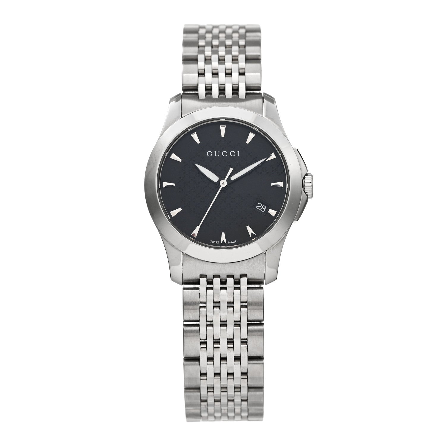 Gucci Stainless Steel 27mm G-Timeless Quartz Watch Black 1 of 4