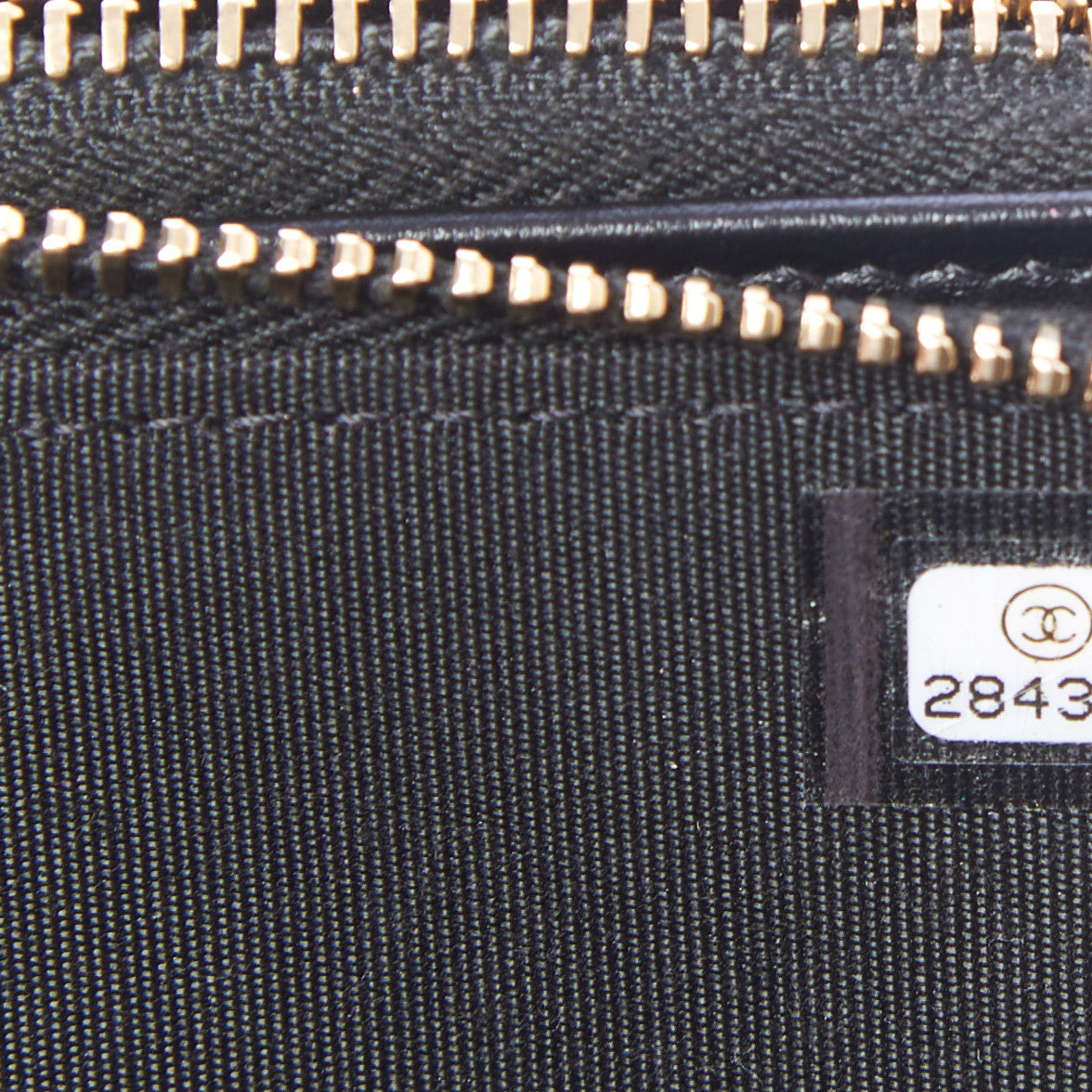 Chanel Caviar Studded Small Deauville Clutch With Chain Black 9 of 9