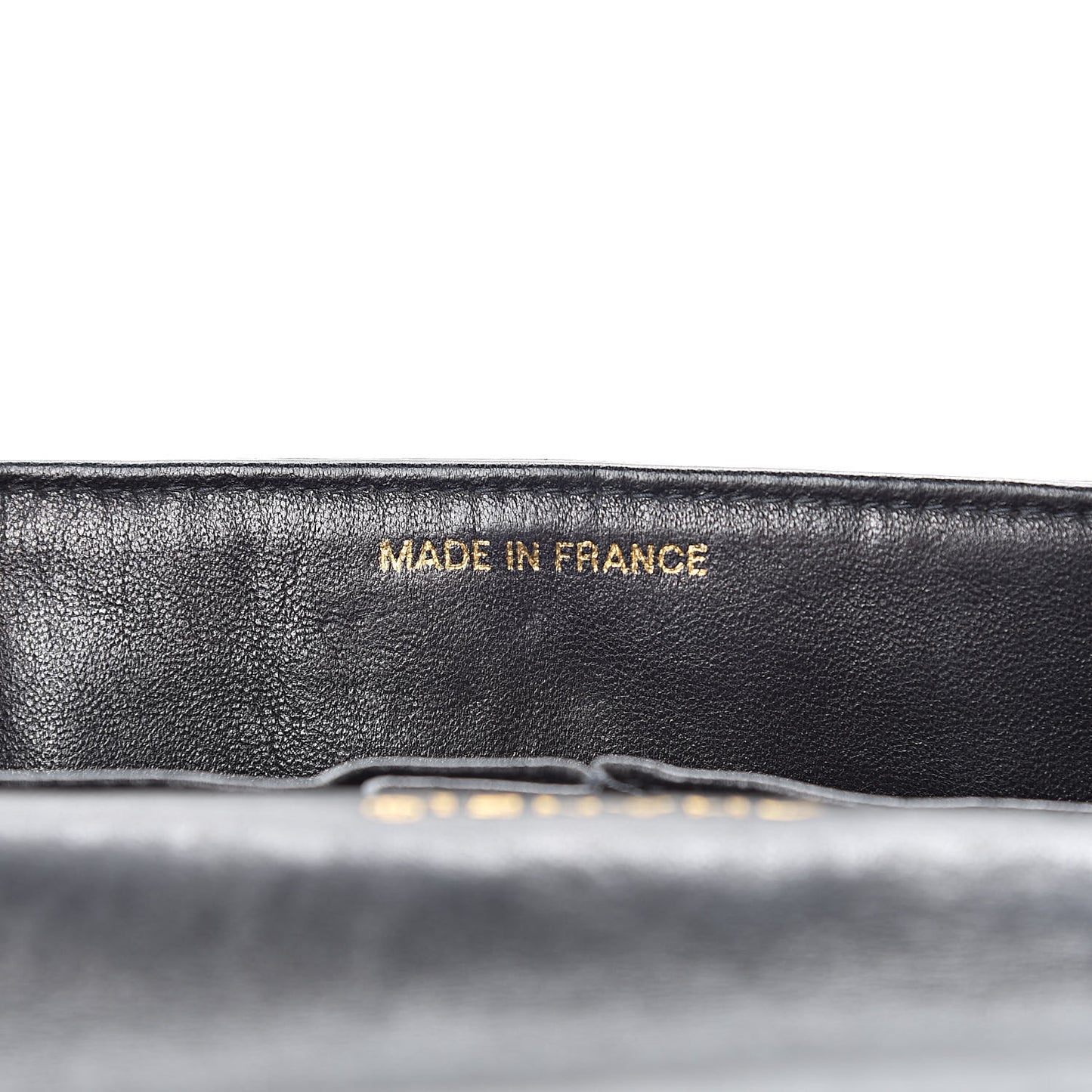 Lambskin East West Chocolate Bar Flap Black