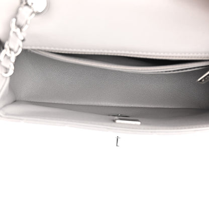 Chanel Lambskin Quilted Mini Rectangular Flap Grey 5 of 11