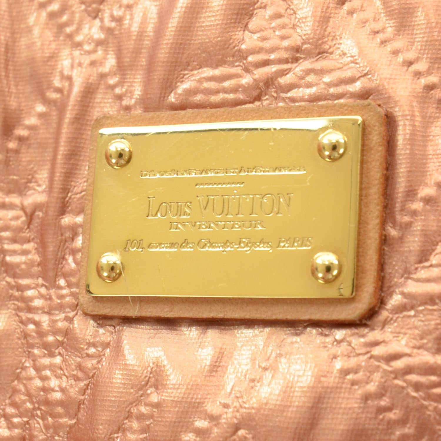 Louis Vuitton Jacquard Quilted Monogram Limelight Clutch GM Rose Gold 9 of 9