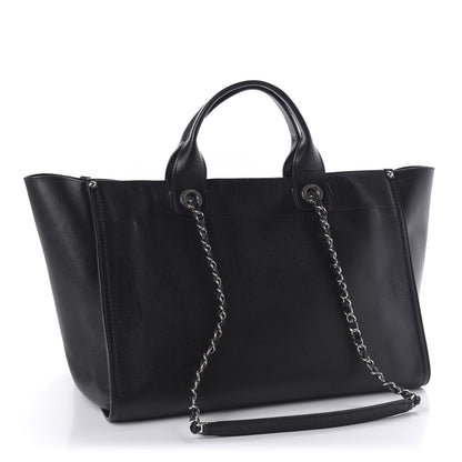 Chanel Caviar Medium Studded Deauville Tote Black 3 of 10