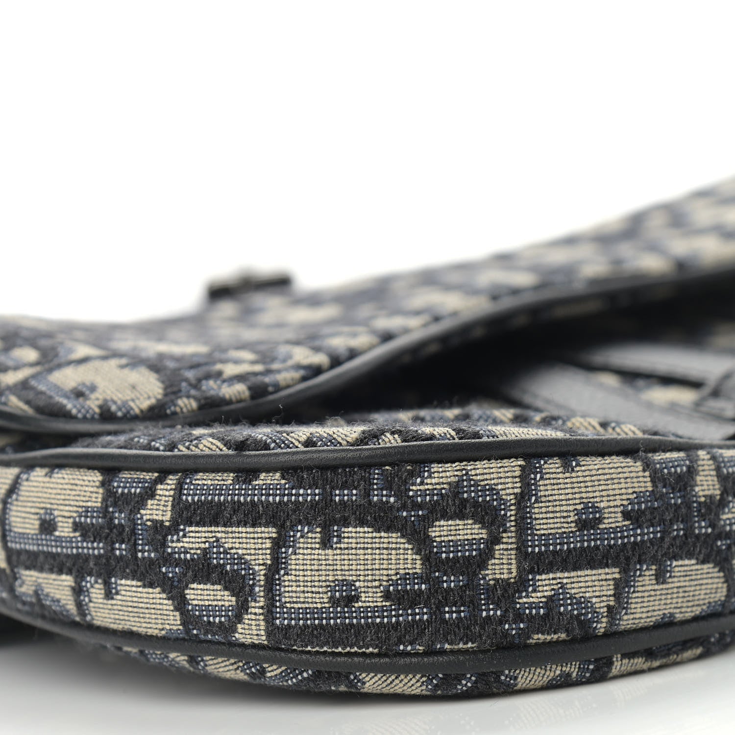 Christian Dior Oblique Mens Mini Saddle Bag Blue 8 of 10