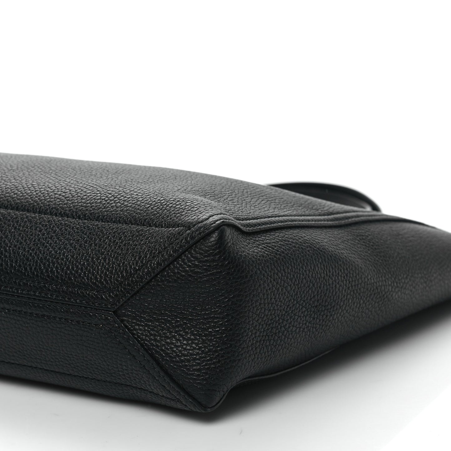 Grained Calfskin Small Dahlia Tote Black