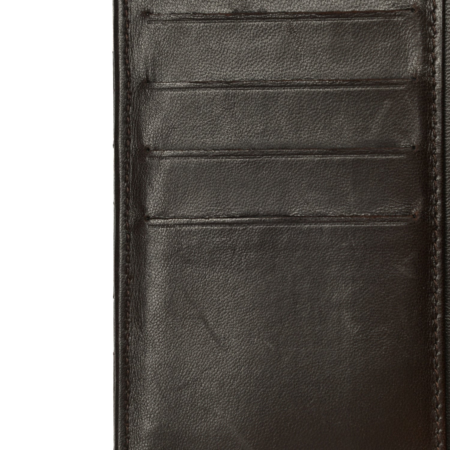 Chanel Lambskin Quilted Large Flap Wallet Dark Brown 29 of 30