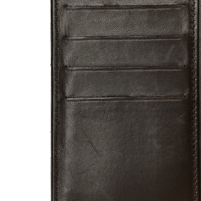 Chanel Lambskin Quilted Large Flap Wallet Dark Brown 29 of 30