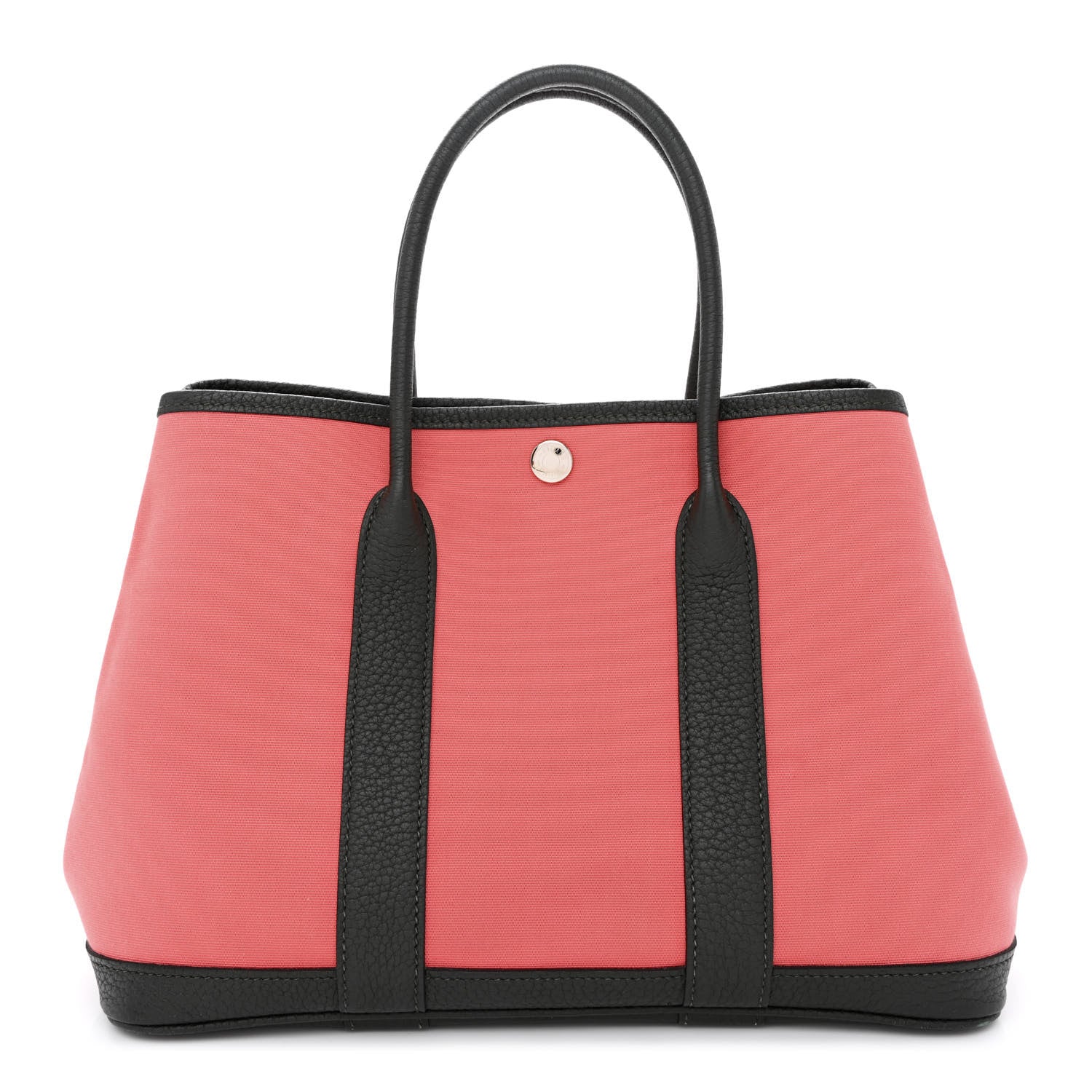 Hermes Toile Officier Negonda Garden Party 30 TPM Rose Azalee Vert Fonce 1 of 10