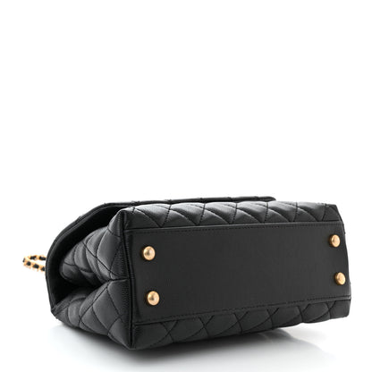 Chanel Caviar Quilted Mini Coco Handle Flap Black 4 of 11