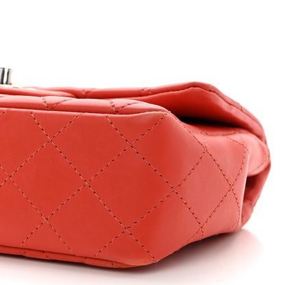 Chanel Lambskin Quilted Mini Rectangular Flap Red 10 of 12