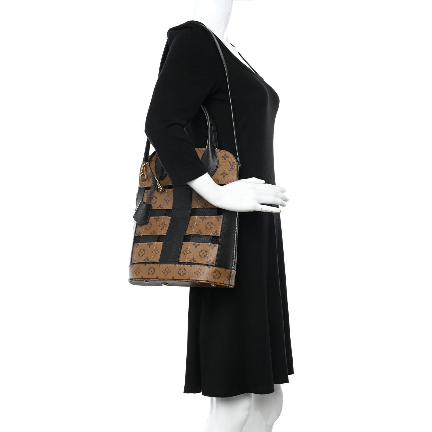 Louis Vuitton Reverse Monogram Tressage Tote 2 of 11
