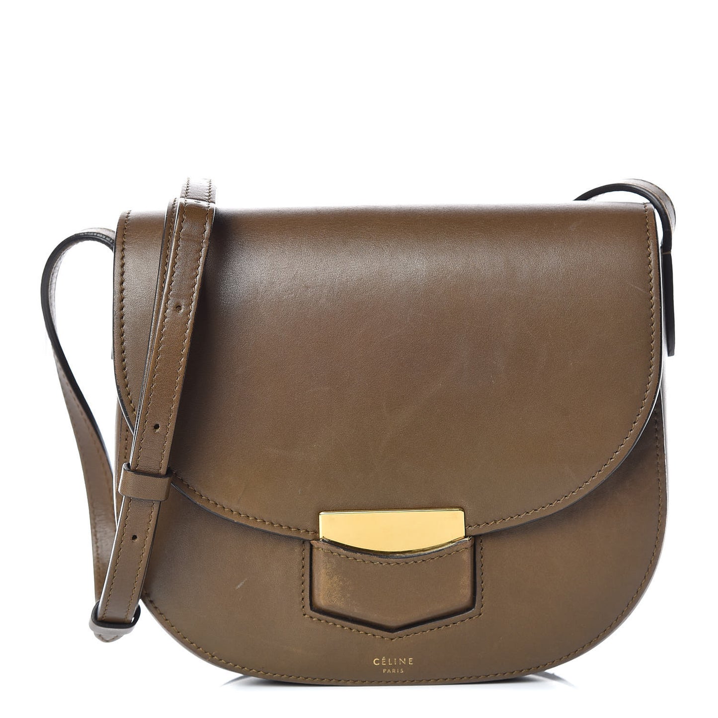 Natural Calfskin Small Trotteur Chestnut