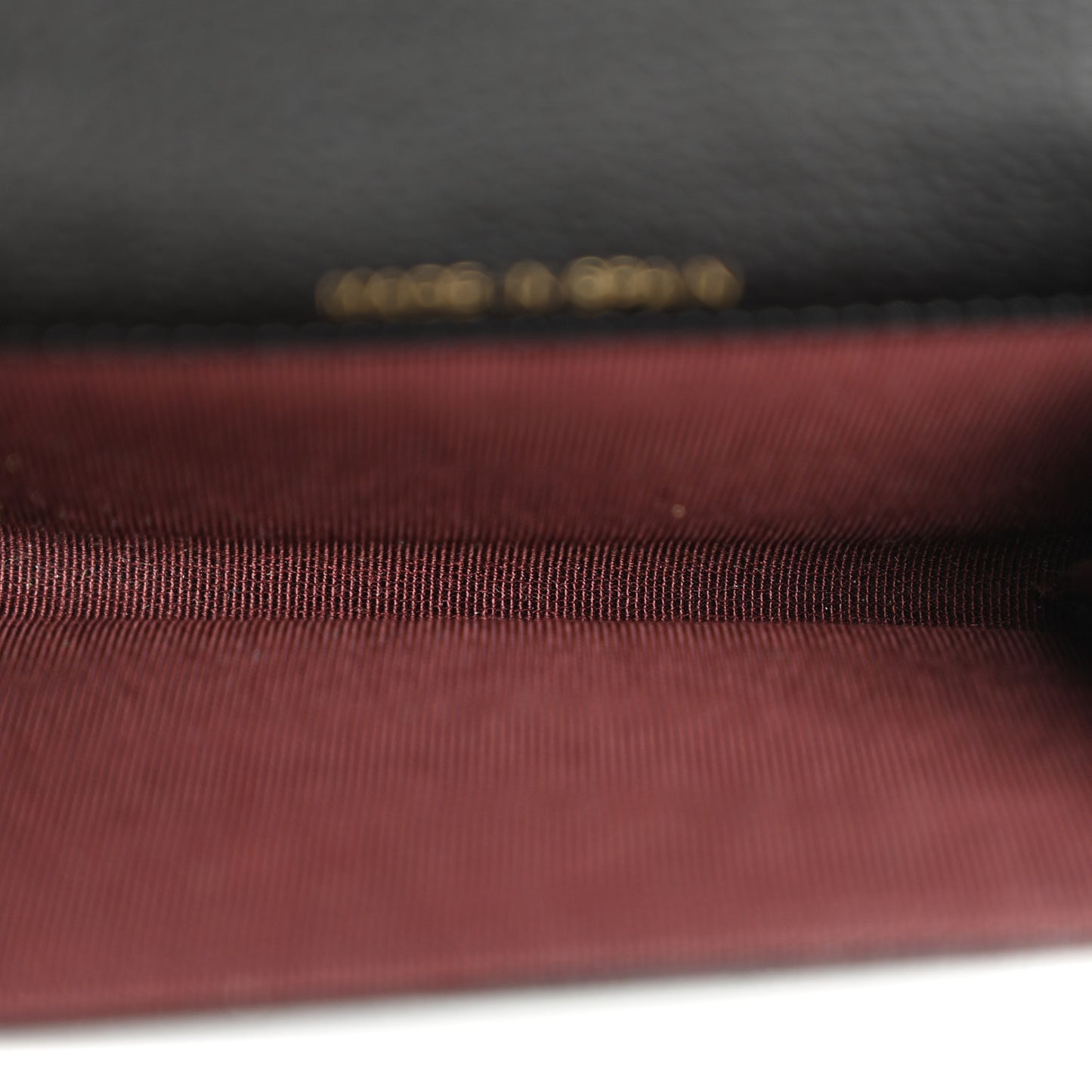 Caviar Quilted Flap Card Holder Wallet Black