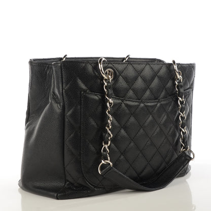 Chanel Caviar Quilted Grand Shopping Tote GST Black 3 of 7