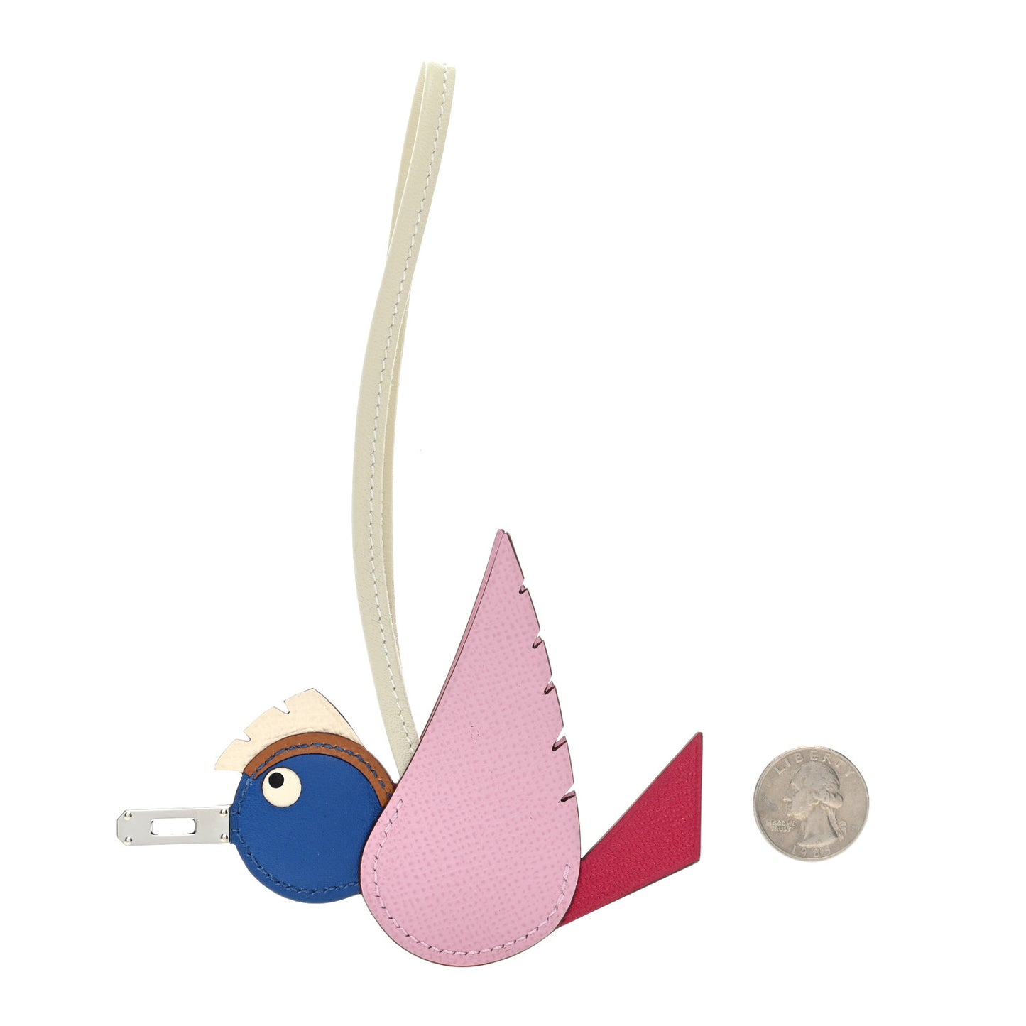 Epsom Swift Chevre Mysore Birdy Bag Charm Mauve Sylvestre Framboise Bleu Gold Nata Craie