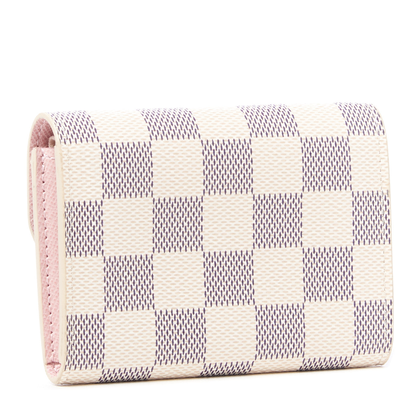 Louis Vuitton Damier Azur Rosalie Coin Purse Rose Ballerine 2 of 9