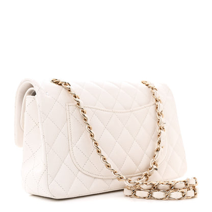 Chanel Caviar Quilted Small Double Flap White 3 of 13