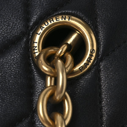 Saint Laurent Lambskin Quilted Round Le Maillon Round Tassel Chain Crossbody Bag Black 11 of 11
