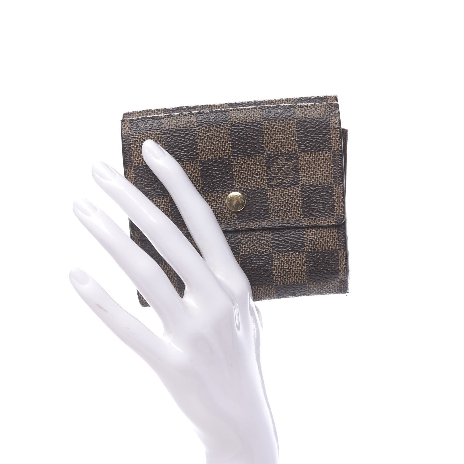 Louis Vuitton Damier Ebene Elise Wallet 2 of 11