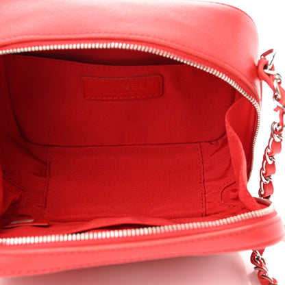 Chanel Lambskin Quilted Mini CC Box Camera Bag Red 5 of 14