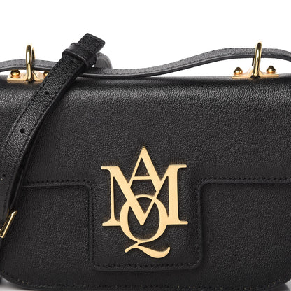 Alexander McQueen Grained Calfskin Small Insignia Flap Black 10 of 10
