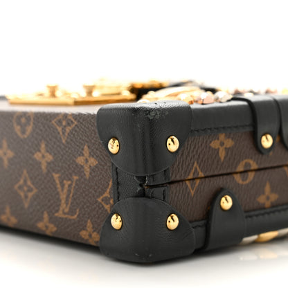 Louis Vuitton LOUIS VUITTON Monogram Studded Petite Malle Black 9 of 17