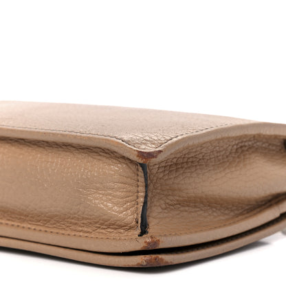 Gucci Pebbled Calfskin Soho Wallet on Chain Camelia 10 of 11