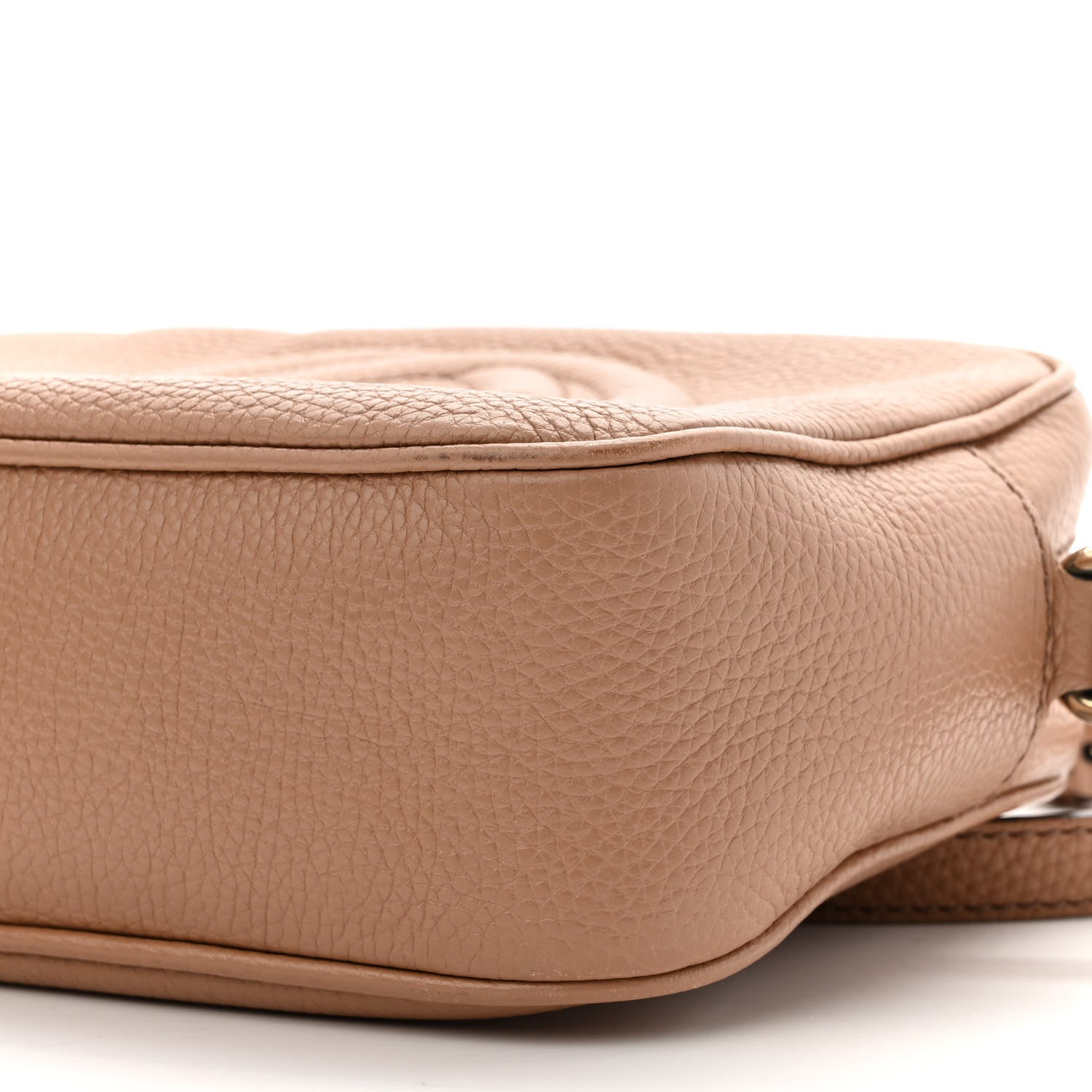 Gucci Pebbled Calfskin Small Soho Disco Bag Camelia 10 of 11