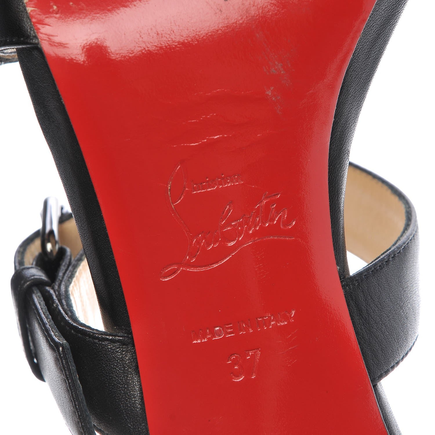 Christian Louboutin Calfskin VIP Atalanta 85 Sandals 37 Black 8 of 14